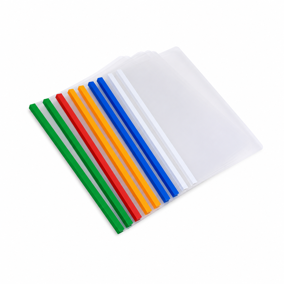 Clip Plastic A4 Stick File – Set of 20 Files, Durable Document Holder