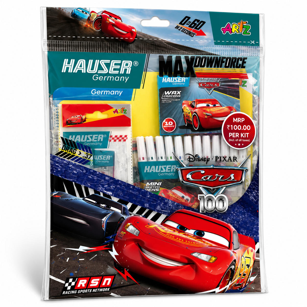 Hauser Germany Cars 100 Kit | Premium Stationery Combo Set