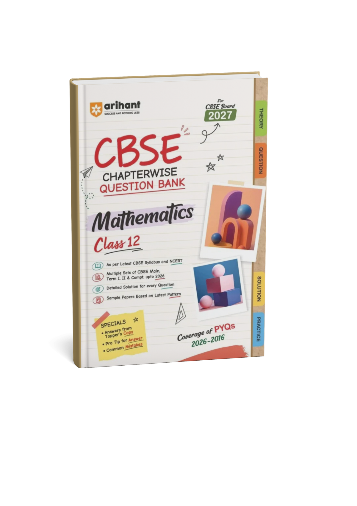 Arihant CBSE Chapterwise Question Bank Mathematics Class 12 (2026–2016) (English Medium)