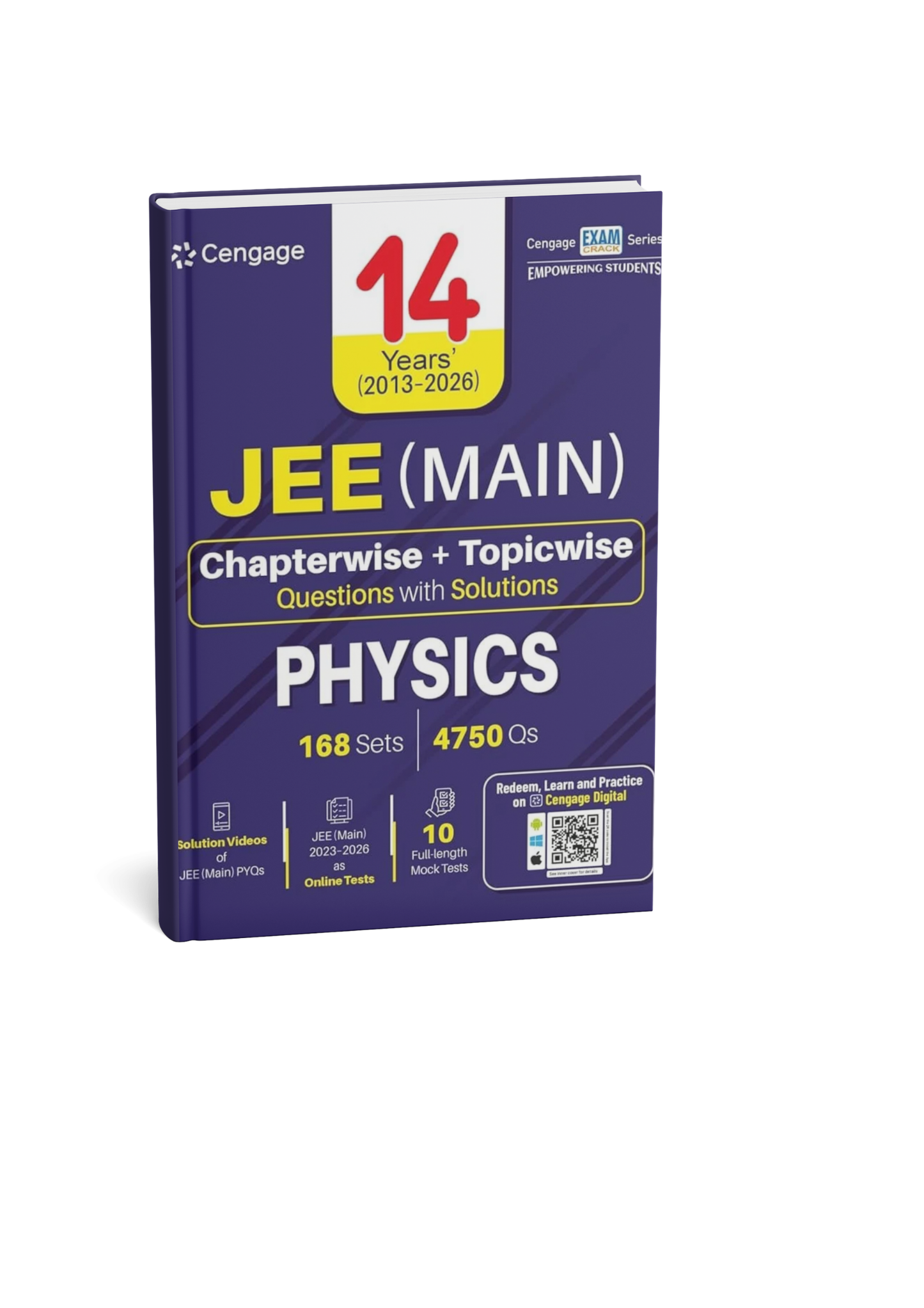 Cengage JEE (Main) Physics Chapterwise & Topicwise Questions with Solutions 14 Years JEE Main PYQs (2013–2026) (English Medium)
