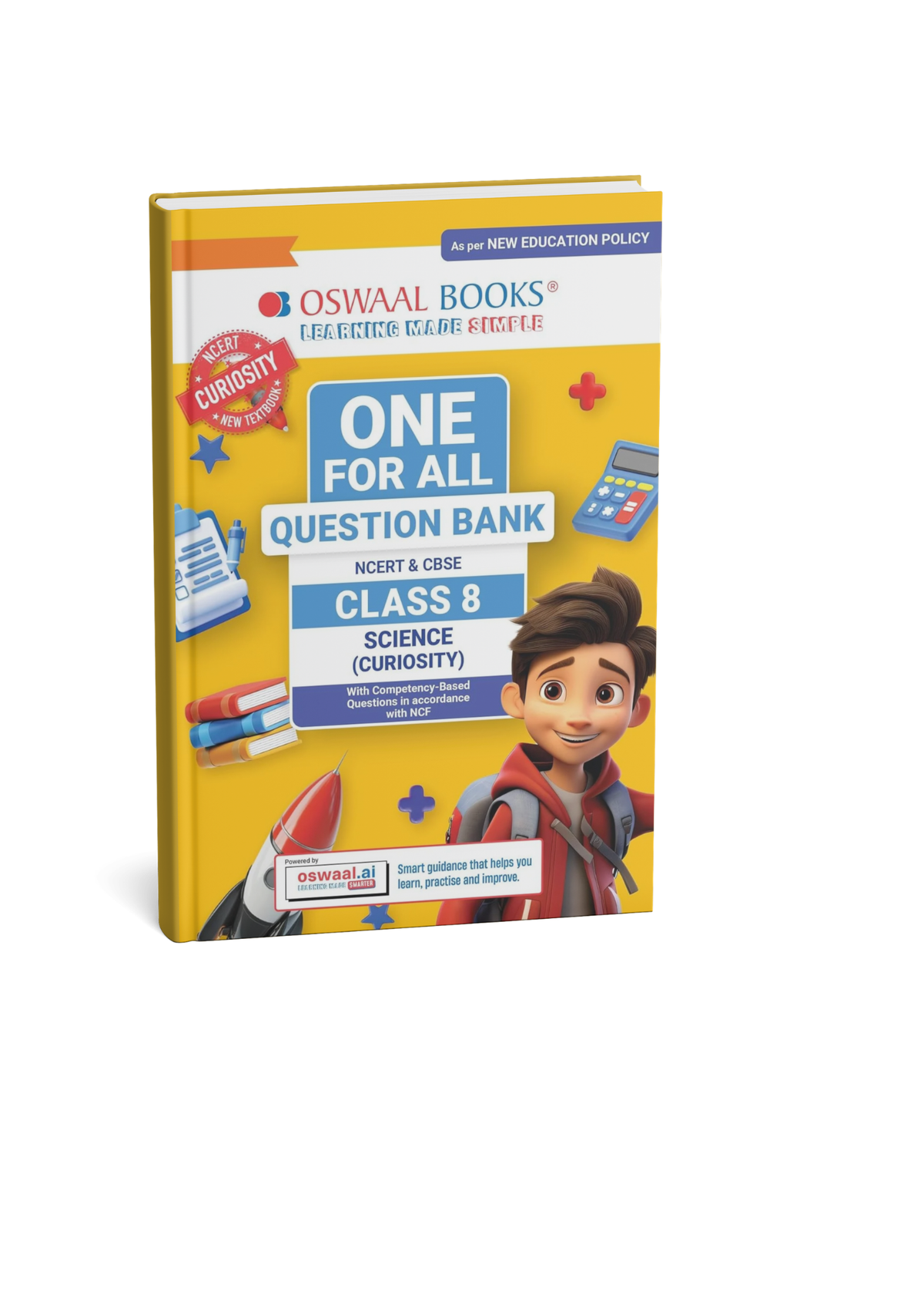 Oswaal One for All Question Bank NCERT & CBSE Class 8 Science (Curiosity) (English Medium)