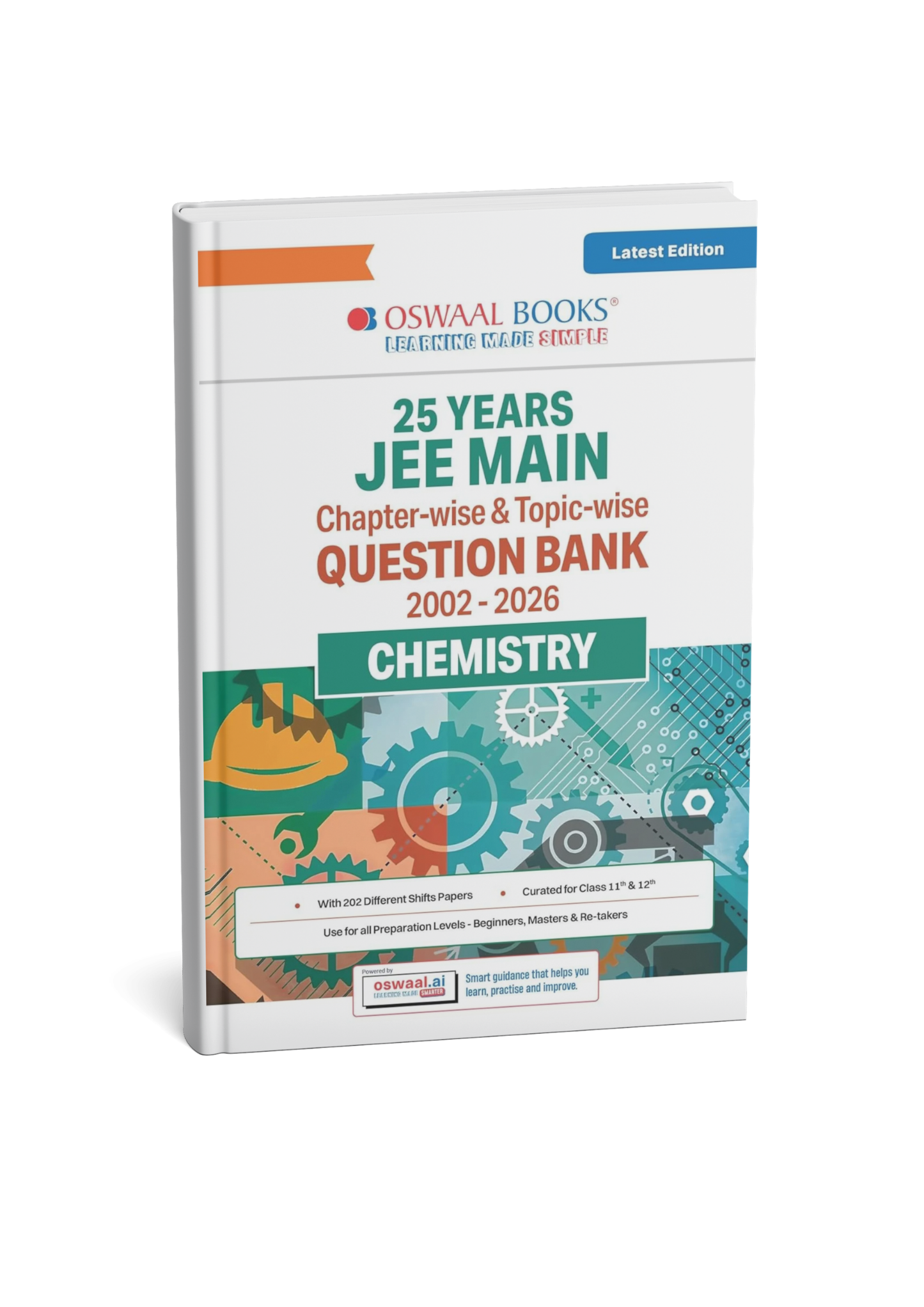 Oswaal 25 Years JEE Main Chemistry Question Bank (2002–2026) Chapter-wise & Topic-wise PYQs | English Medium