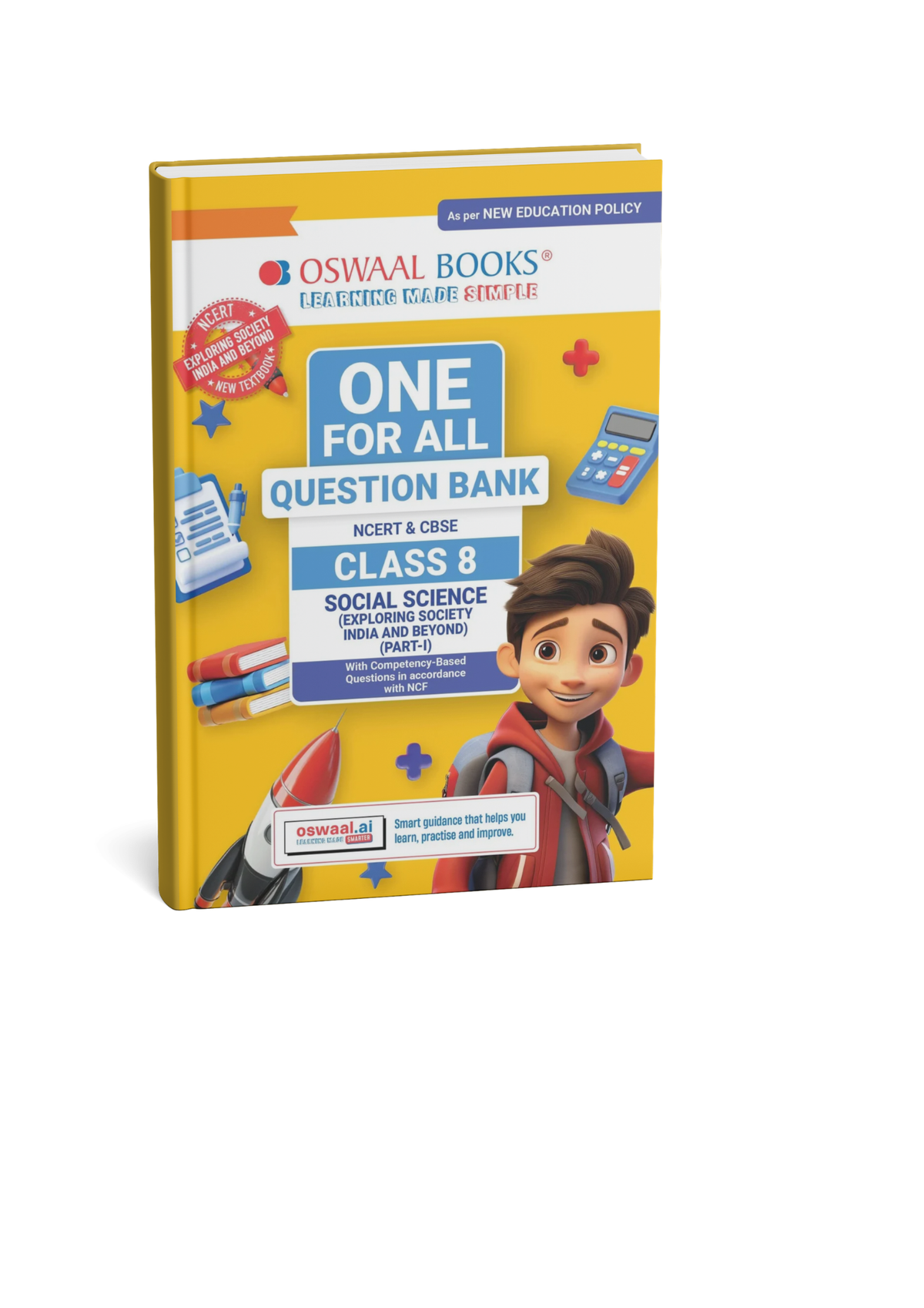 Oswaal One for All Class 8 Social Science (Part-1) Question Bank NCERT & CBSE Chapter-wise & Topic-wise Solved Papers 2027 Exam (English Medium)