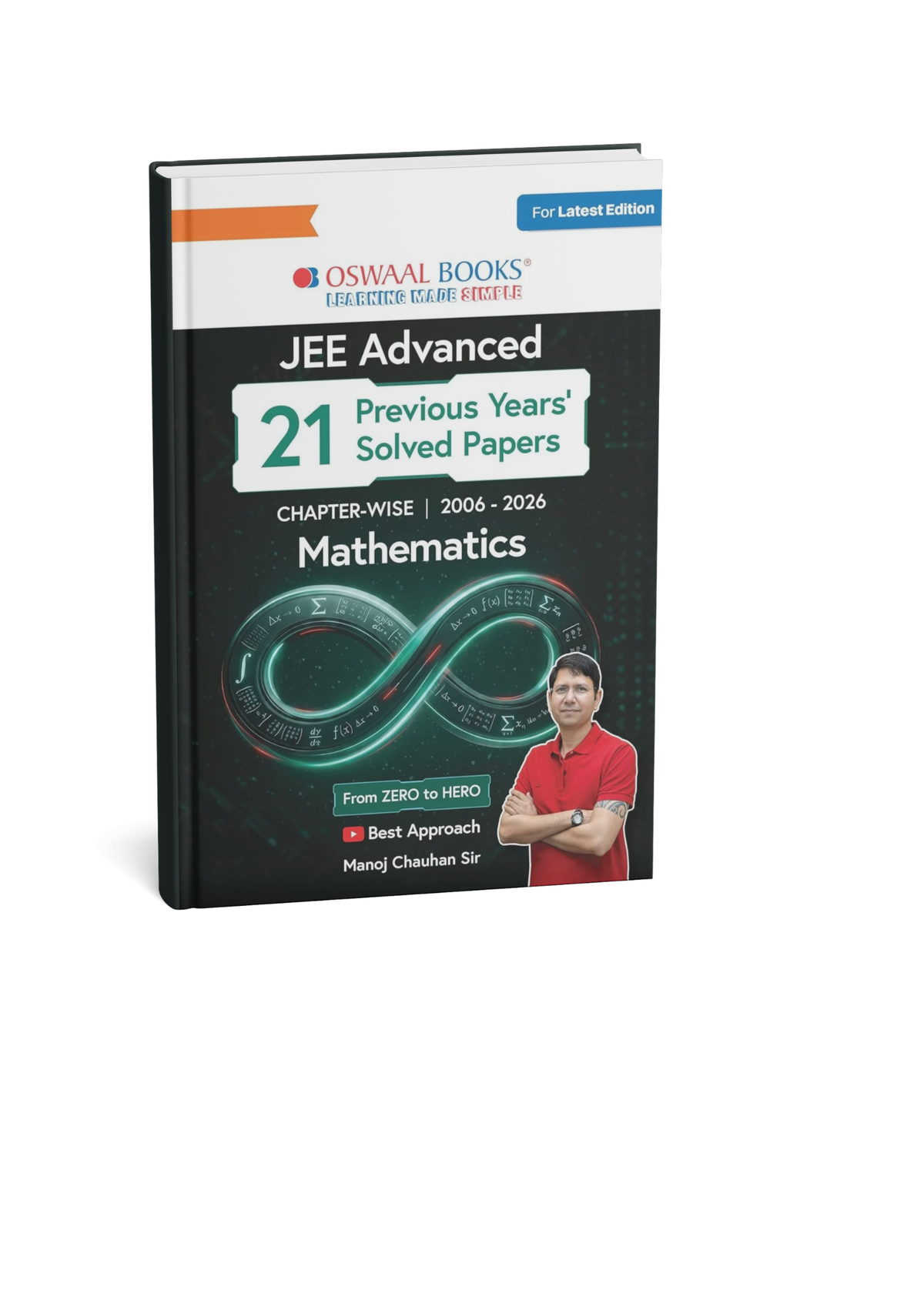 Oswaal JEE Advanced Mathematics Chapter-wise 21 Previous Years' Solved Papers 2006–2026 By Manoj Chauhan Sir (English Medium)