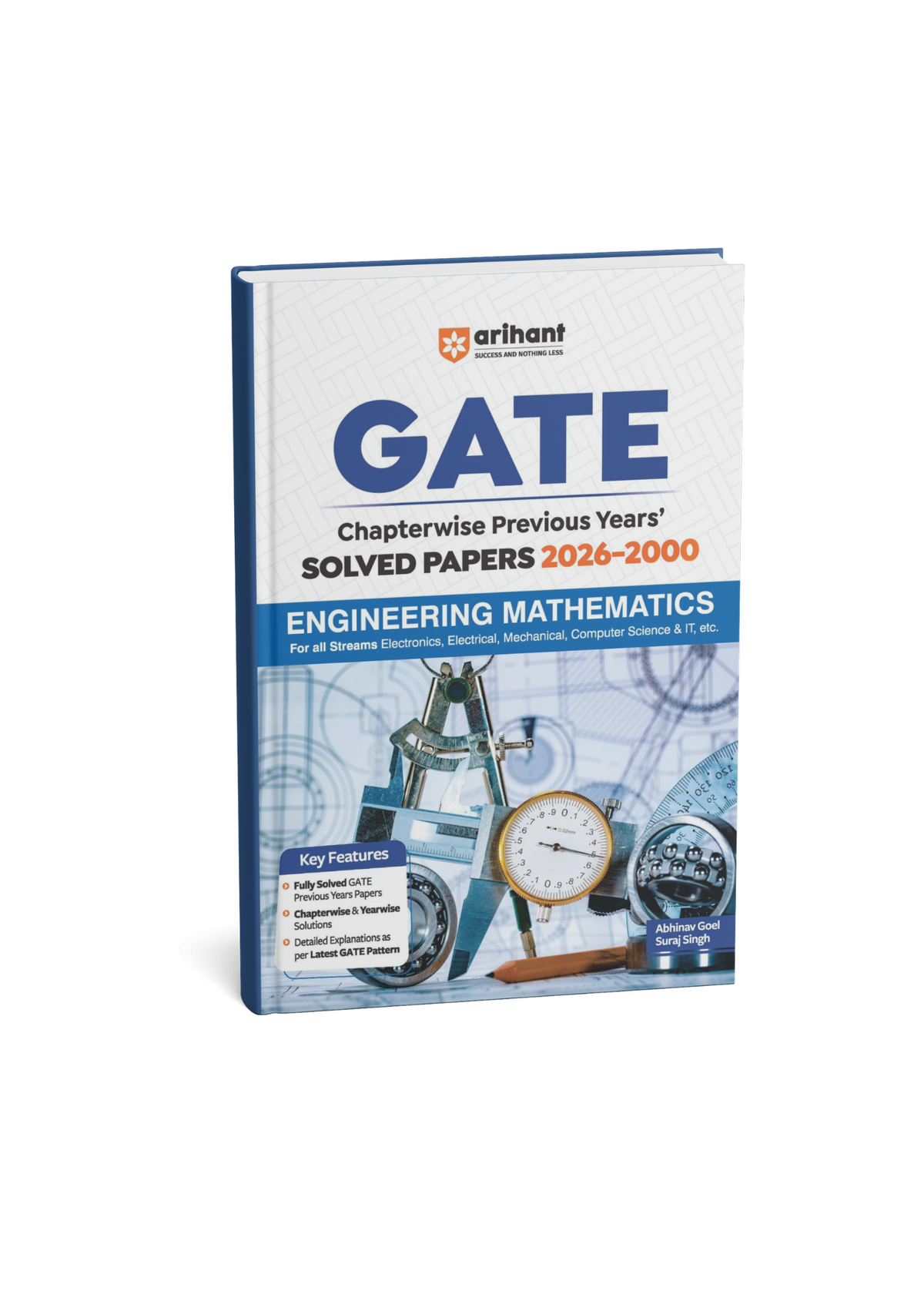 Arihant GATE Engineering Mathematics Chapterwise Previous Years' Solved Papers (2000–2026) By Abhinav Goel & Suraj Singh | (English Medium)