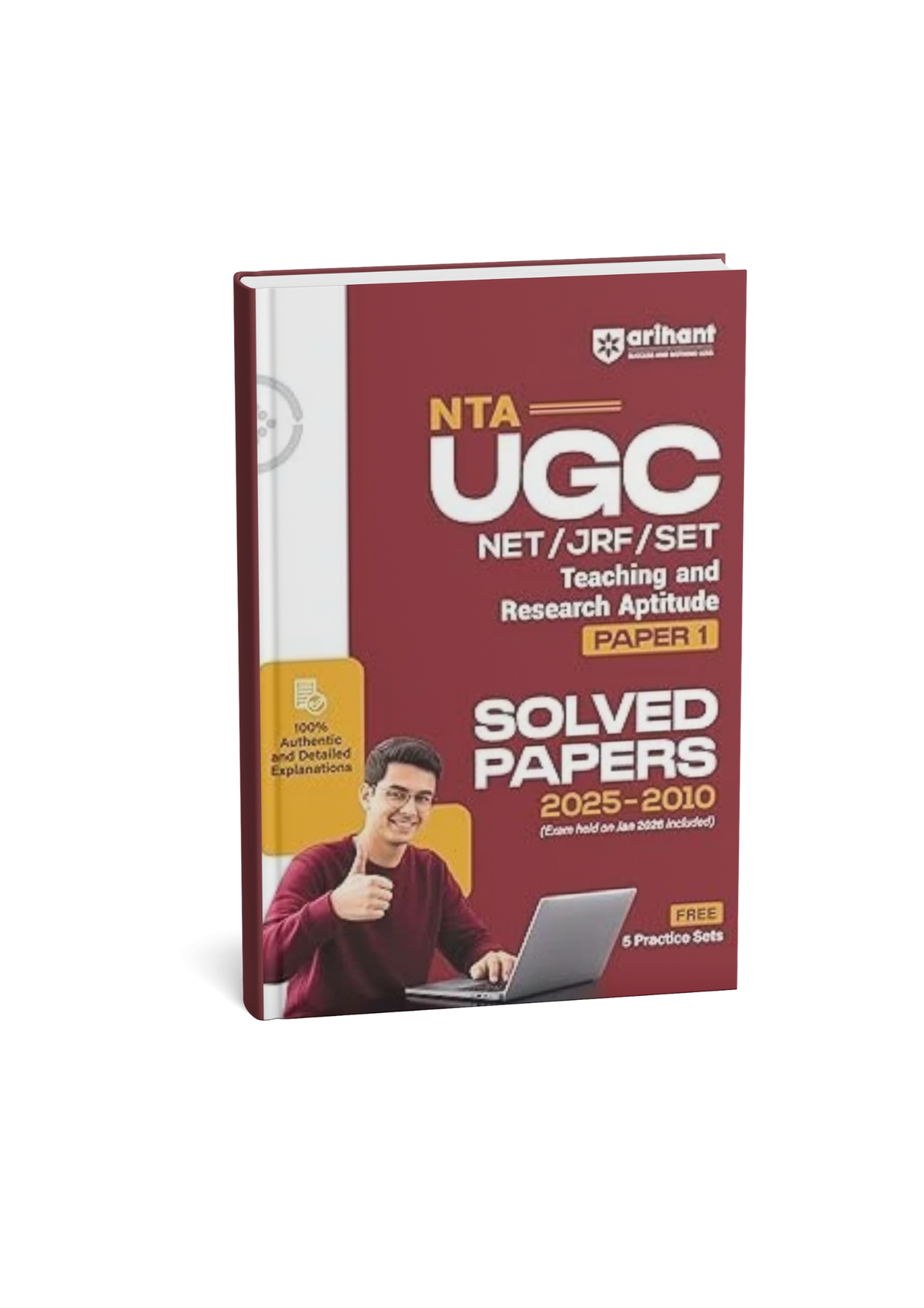 Arihant NTA UGC Teaching & Research Aptitude Paper 1 Solved Papers 2025–2010 Edition 2026 (English Medium)