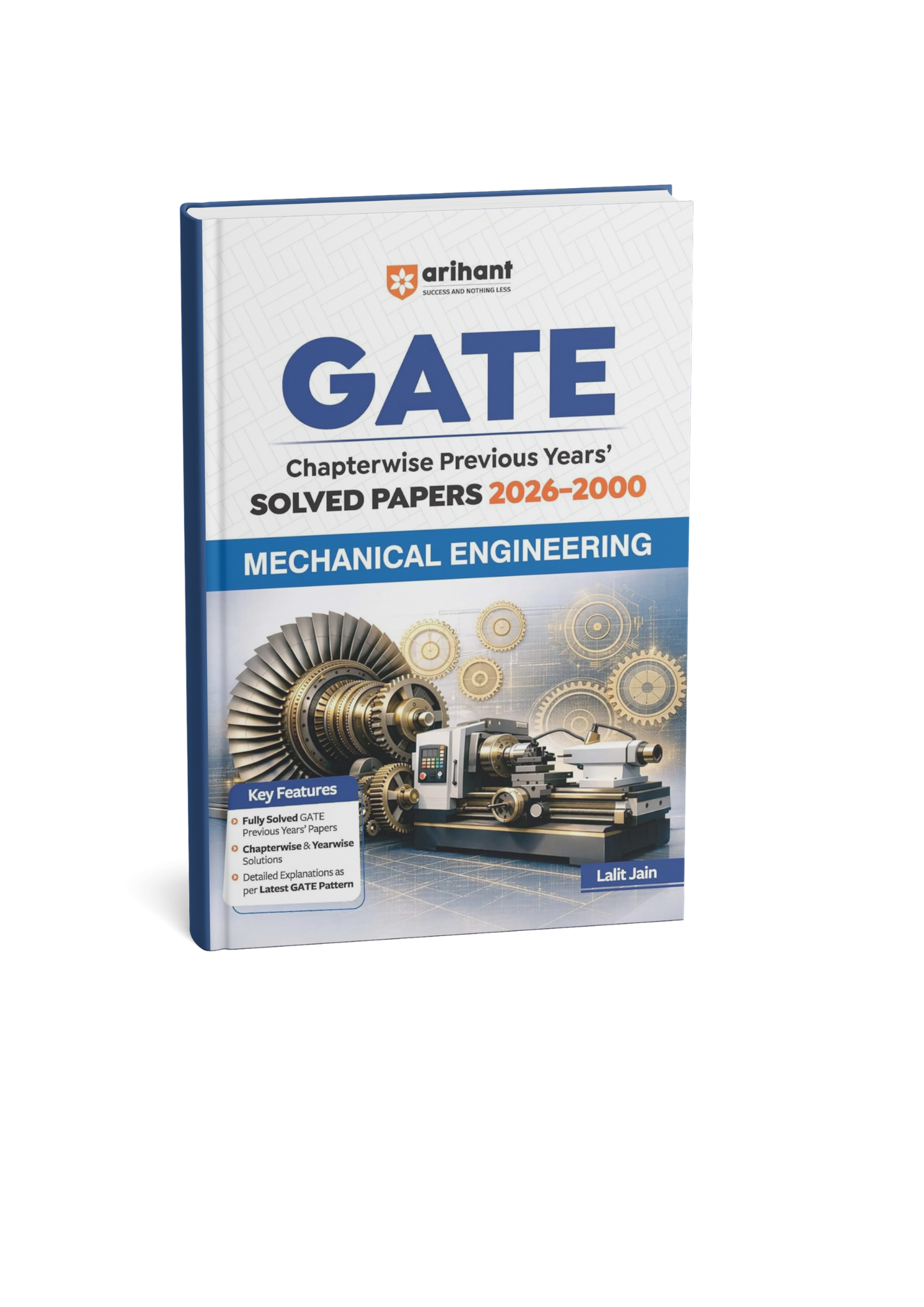Arihant GATE Mechanical Engineering Chapterwise Previous Years' Solved Papers (2000–2026) By Lalit Jain (English Medium)