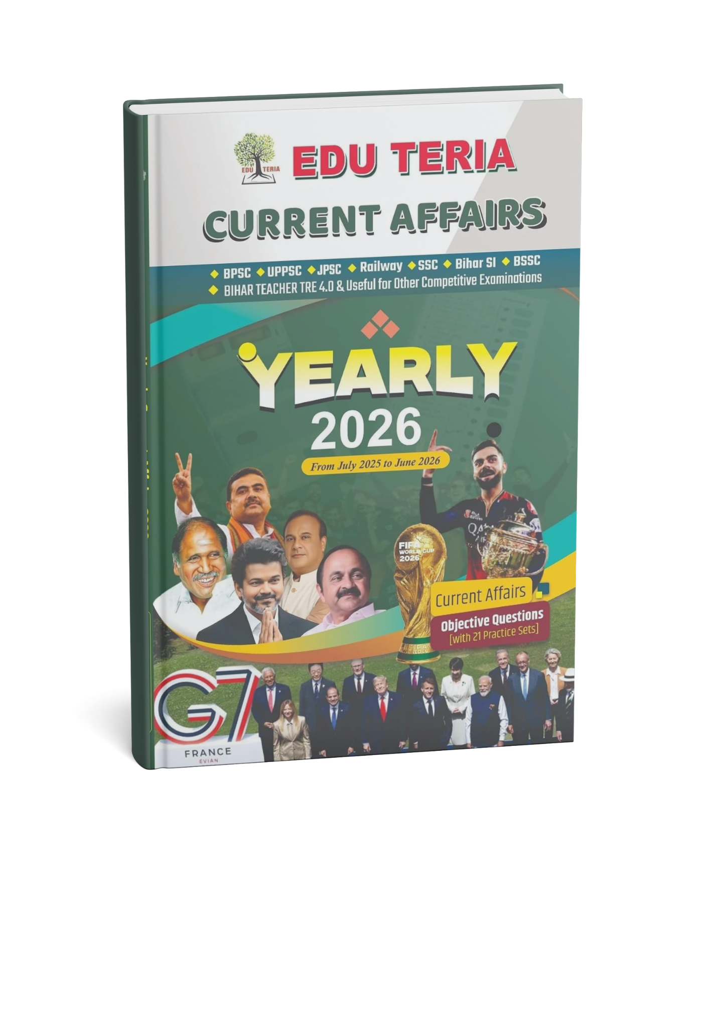Eduteria Current Affairs Yearly 2026 (Objective Questions & 21 Practice Sets) (English Medium)