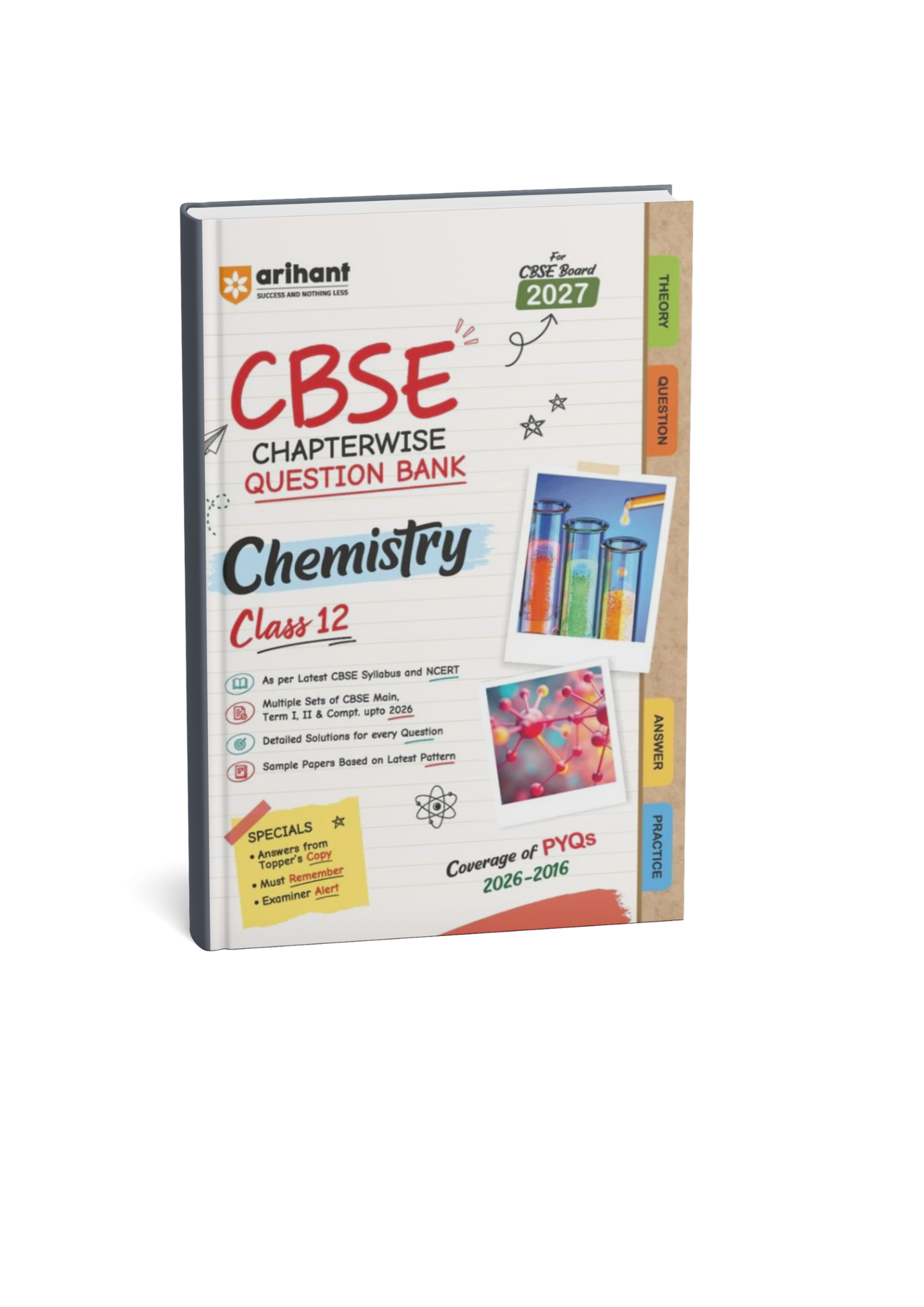 Arihant CBSE Chapterwise Question Bank 2026–2016 Chemistry Class 12 (English Medium)