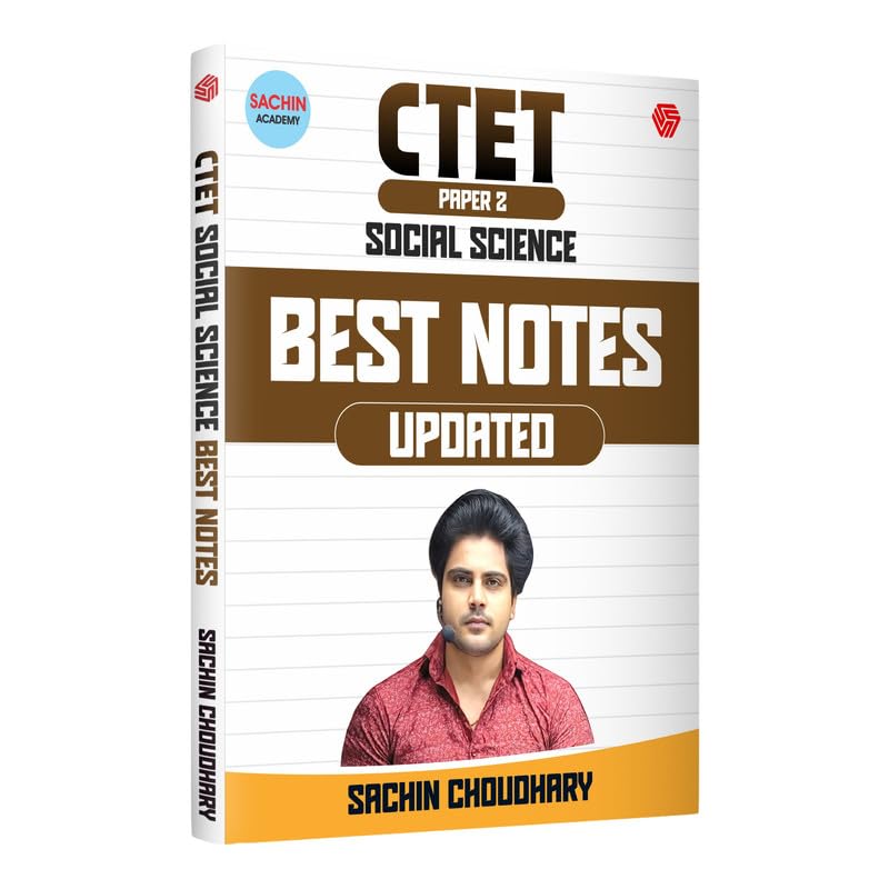 Invincible CTET (Paper-2) Social Science Updated Best Notes By Sachin Choudhary (Bilingual)