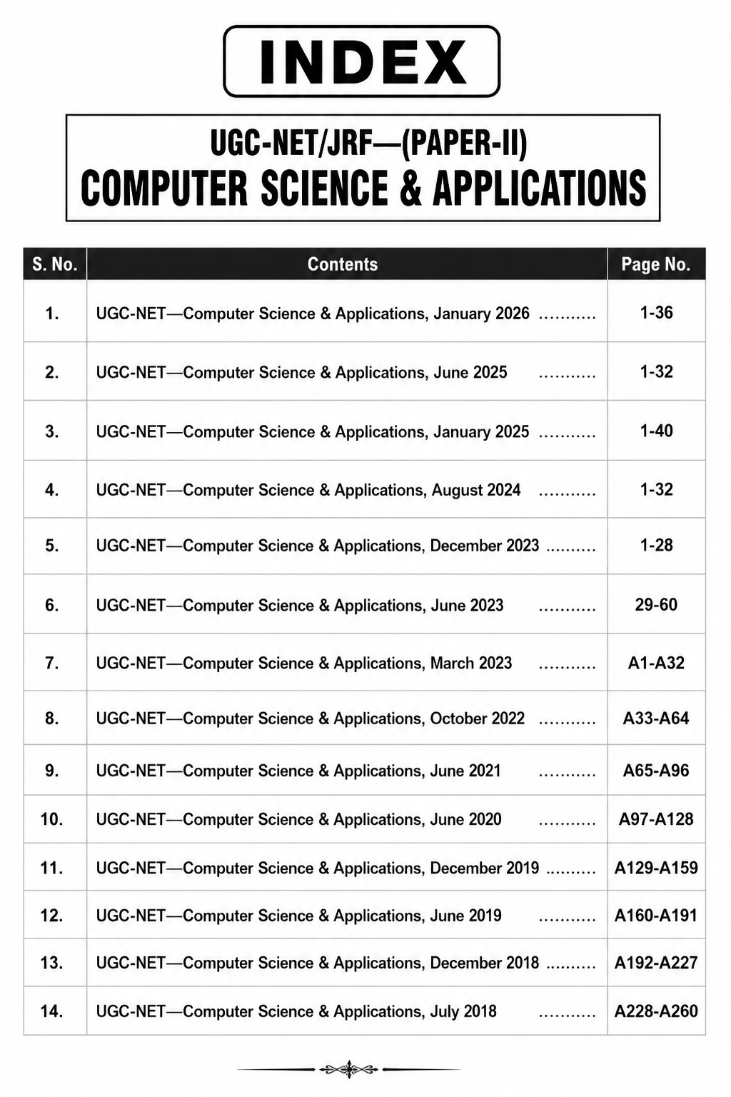 R. Gupta's NTA UGC NET/JRF Computer Science and Applications Previous Years' Papers (Paper-II) with Answers (English Medium)