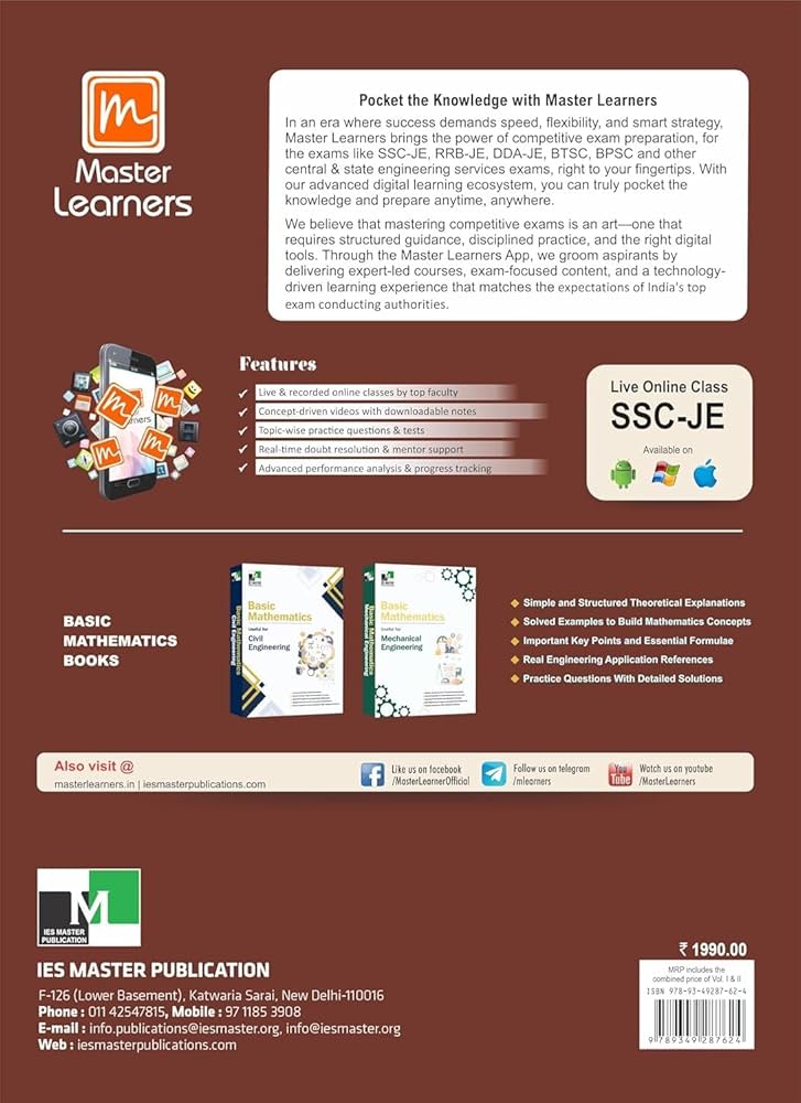 IES Master SSC JE 2026 Civil Engineering Volume I & II (English Medium)