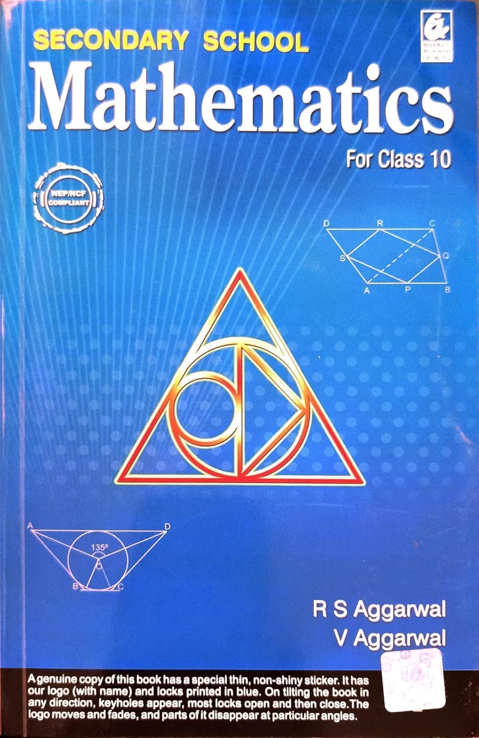 R.S. Aggarwal Mathematics for Class 10 |2026-27 (English Medium)