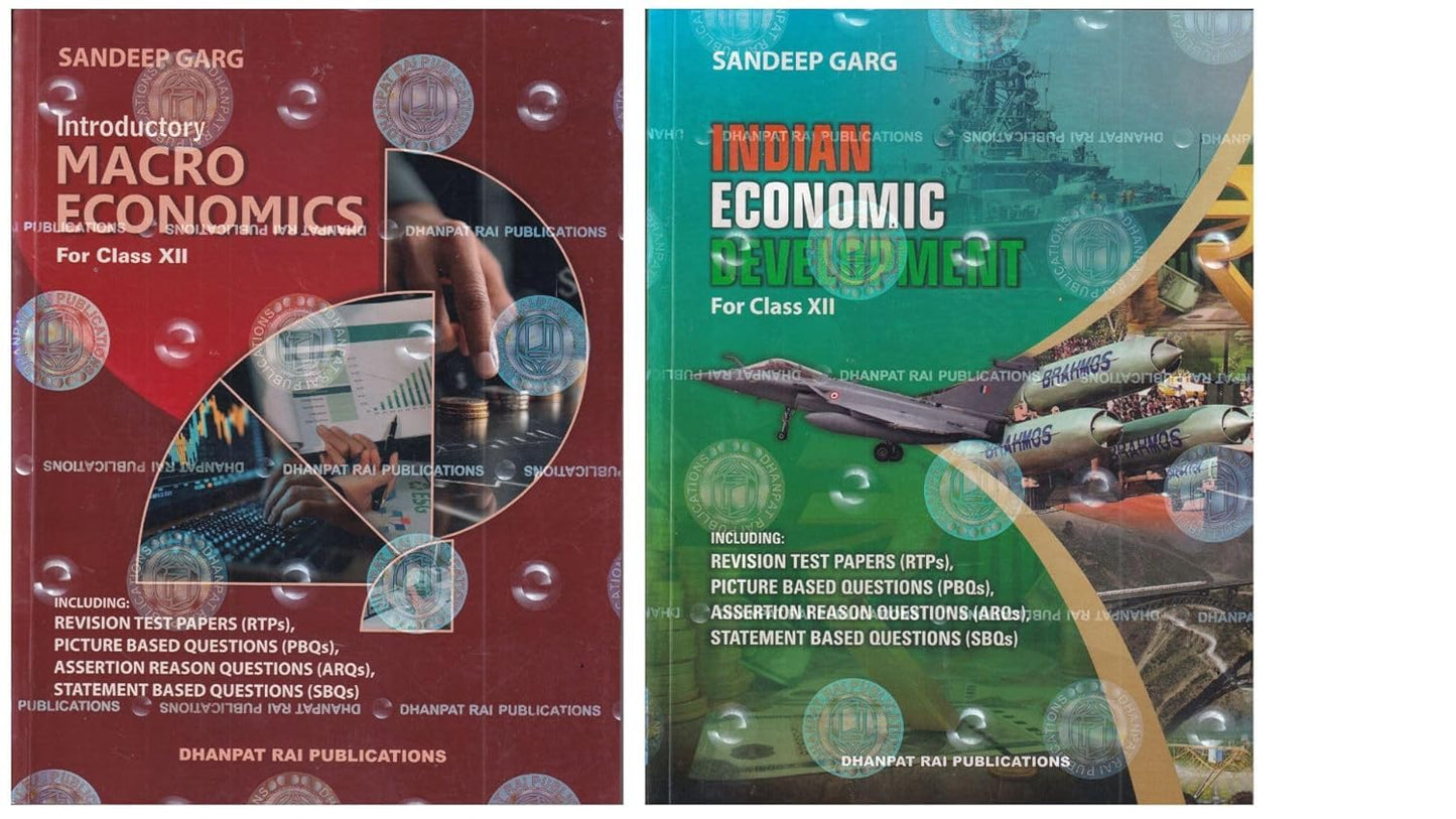 Dhanpat Rai – Economics(Indian economic development & Introductory macro Set of 2 Books) class 12th by Sandeep Garg | 2026-27 (English Medium)