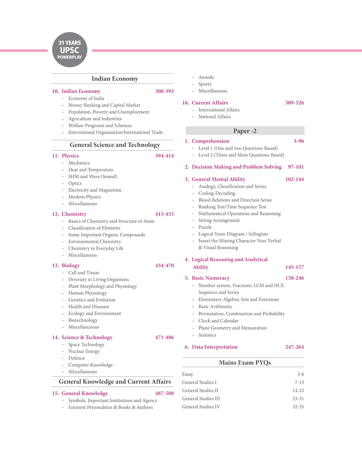 Arihant 31 Years UPSC Powerplay IAS Pre Solved Papers (1995‑2025) (English Medium)