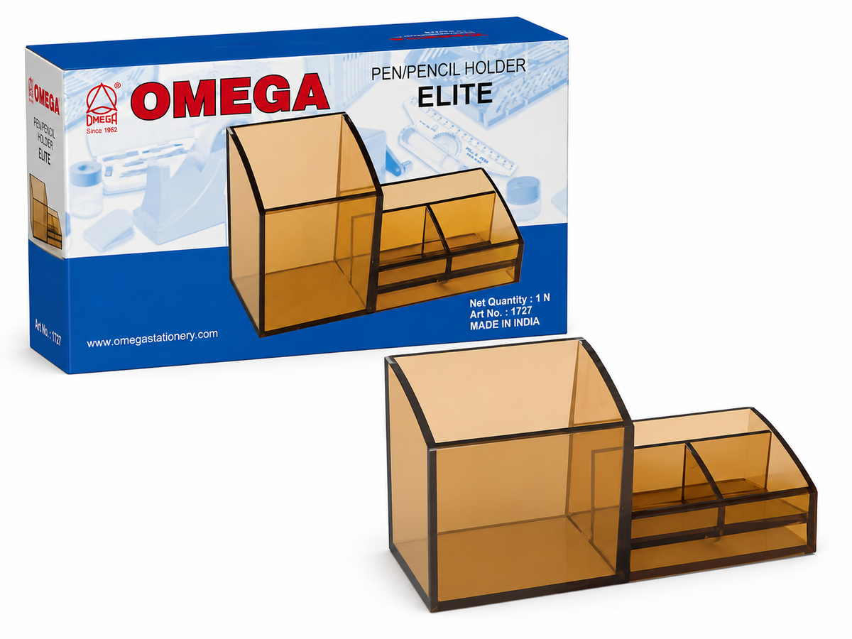 Omega Elite Pen/Pencil Holder Multipurpose Desktop Organizer Office Desk Stationery Holder Art No. 1727