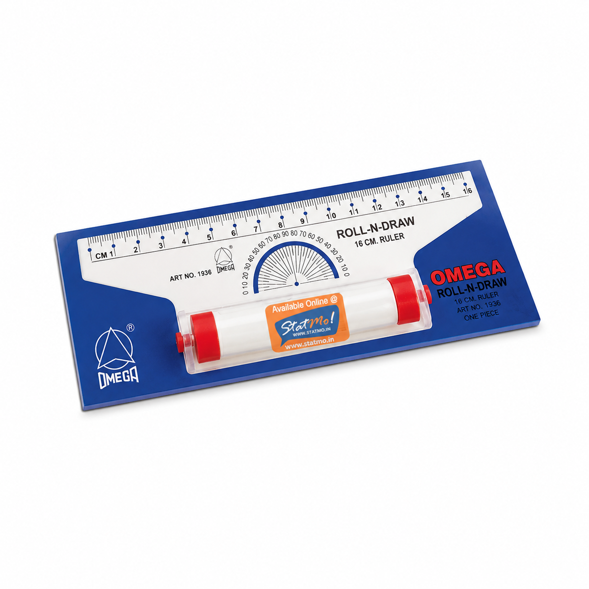 Omega Roll-N-Draw 16 cm Ruler – Smooth Rolling Scale for Easy Measurement