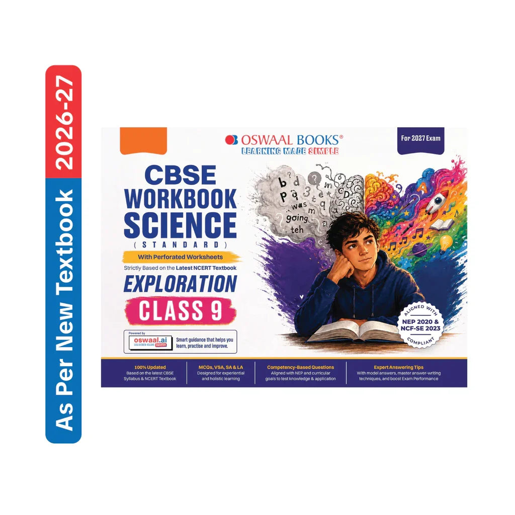Oswaal - CBSE Workbook Science Standard (Exploration) for class 9th (English Medium)