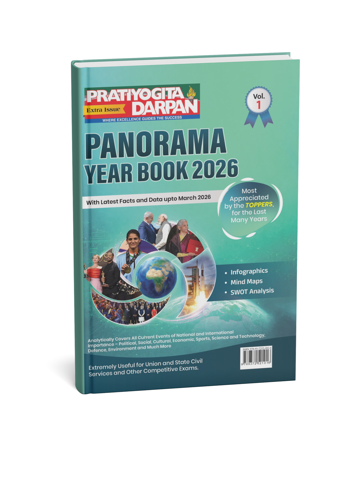 Pratiyogita Darpan Panorama Year Book 2026 Vol 1 (English) | Latest Current Affairs & General Knowledge (Updated till March 2026)