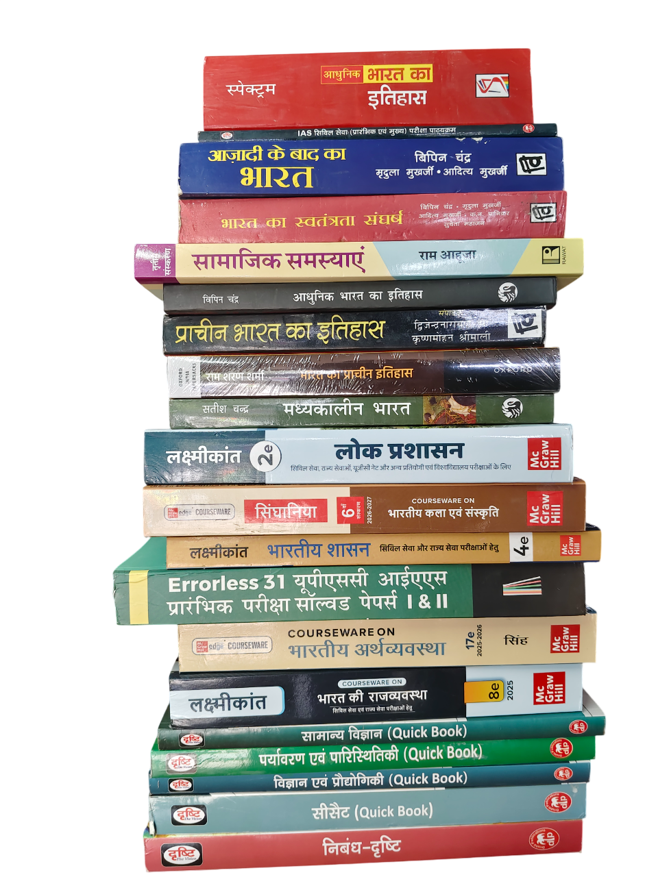 UPSC Complete Preparation Book Set | GS, CSAT, History, Polity, Economy, Science | Hindi Medium