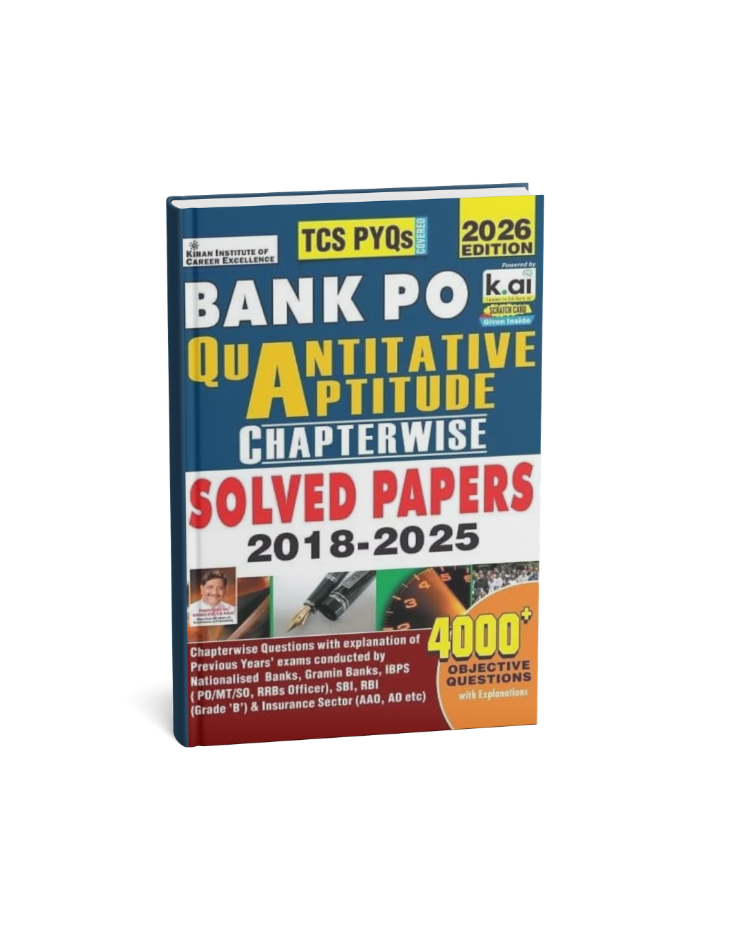 Kiran Bank PO Quantitative Aptitude Chapterwise Solved Papers (PYQs) 4000+ Objective Questions Edition 2026 (English Medium)