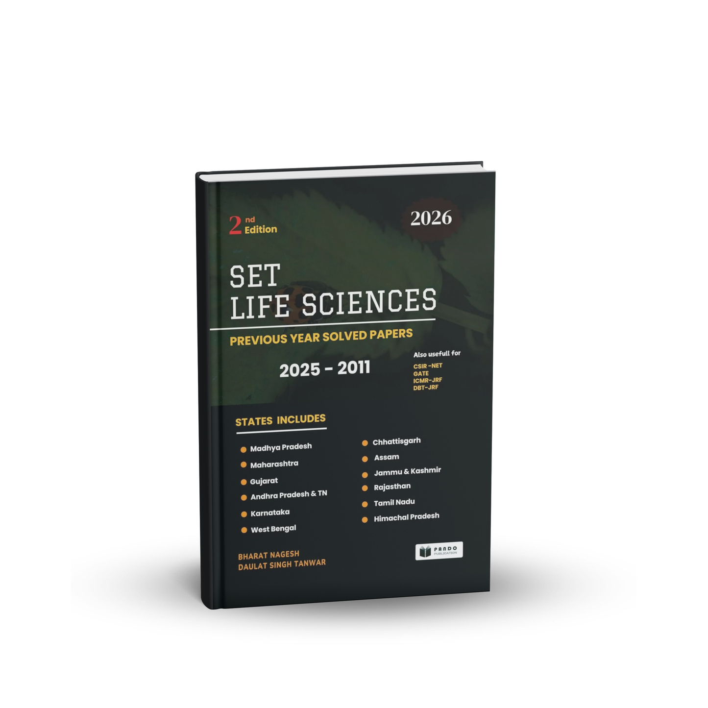 Pardo - SET Life Science 2026 Previous Year Solved Papers (2025–2011) 2nd Edition | English Medium