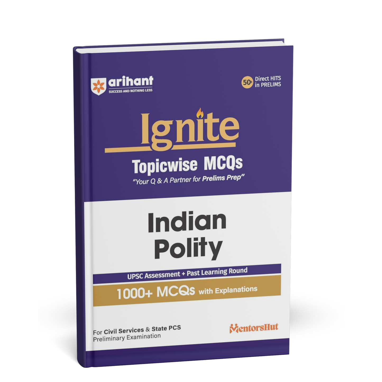 Arihant - Ignite Topicwise Indian Polity (1000+ MCQs with Explanations) English Medium