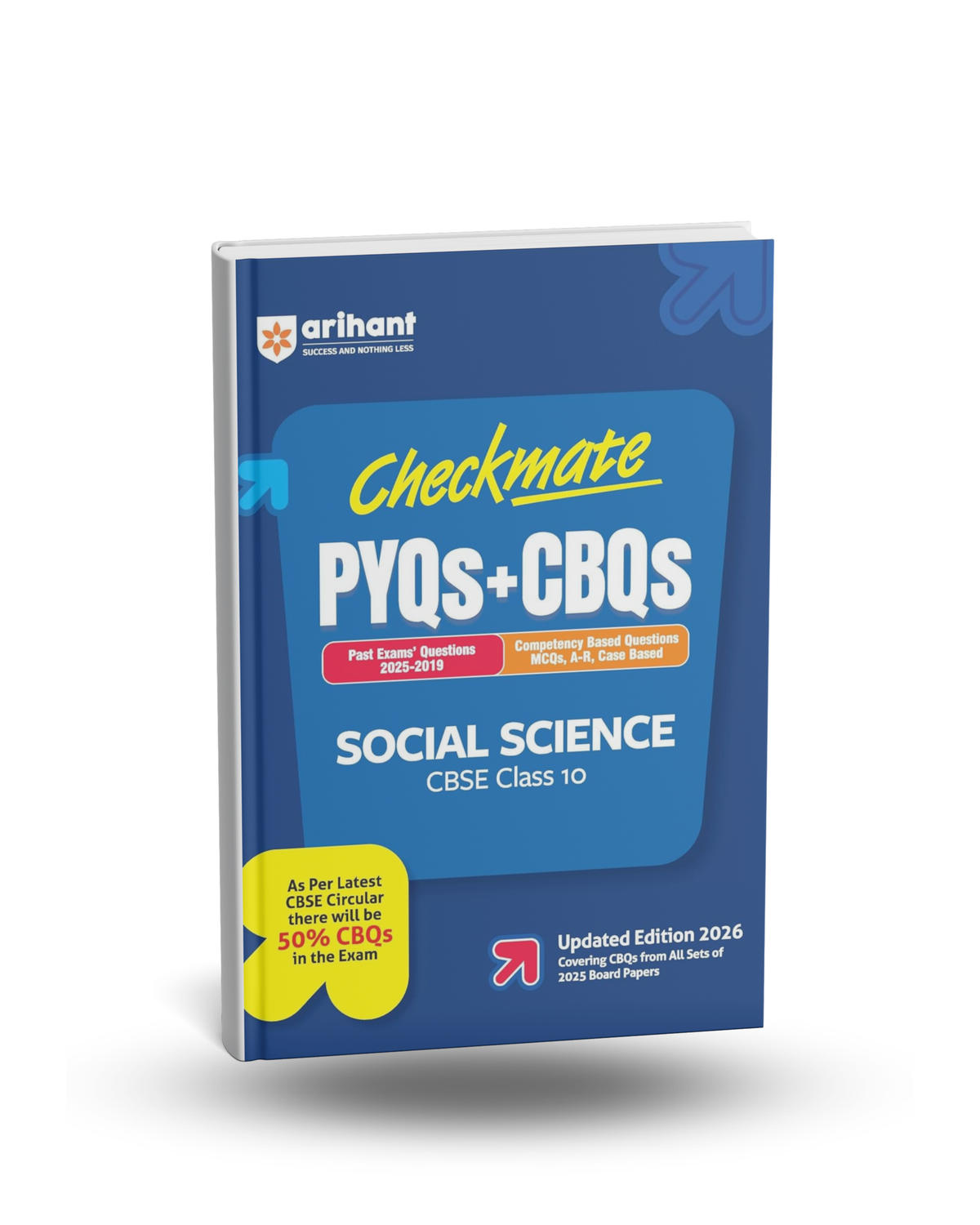 Arihant Checkmate PYQs + CBQs Social Science Class 10 (Updated Edition 2026) English Medium