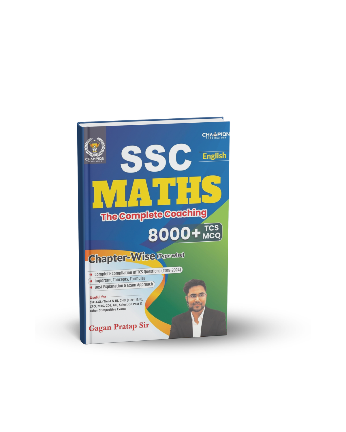 Champion SSC Maths by Gagan Pratap Sir | Chapterwise, Typewise 8000+TCS MCQs | English Medium