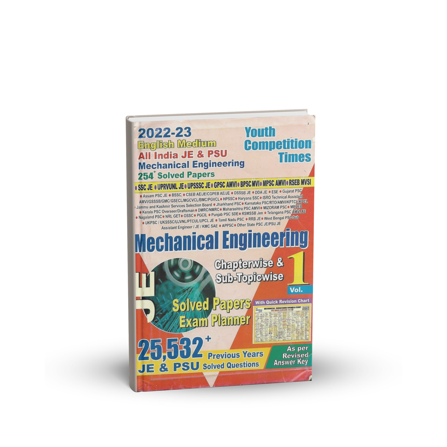 Youth – Mechanical Engineering (Vol-1) Chapterwise & Topicwise Solved Papers (25,532+ Questions) English Medium