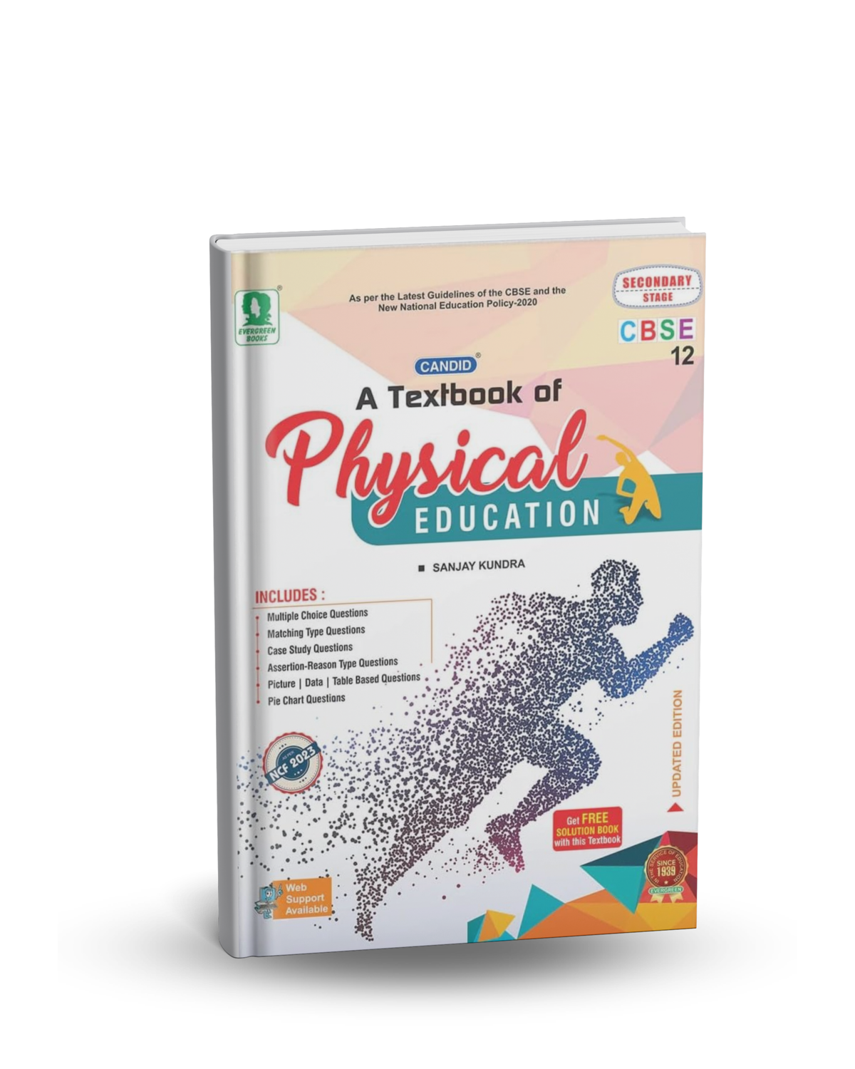 Evergreen CBSE A Textbook of Physical Education Class 12 by Sanjay Kundra | Edition 2025 | English Medium