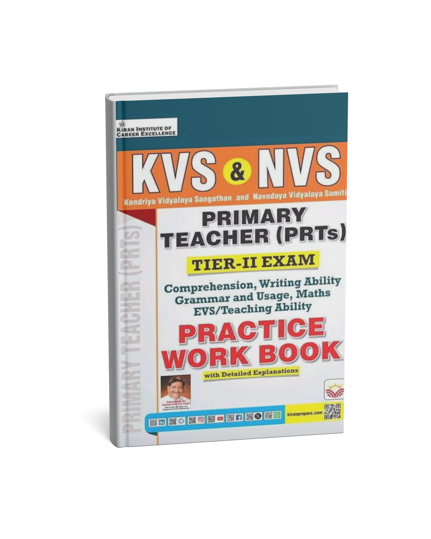 Kiran KVS & NVS Primary Teacher (PRTs) Tier-2 Exam Practice Workbook 2026 Edition (English Medium)