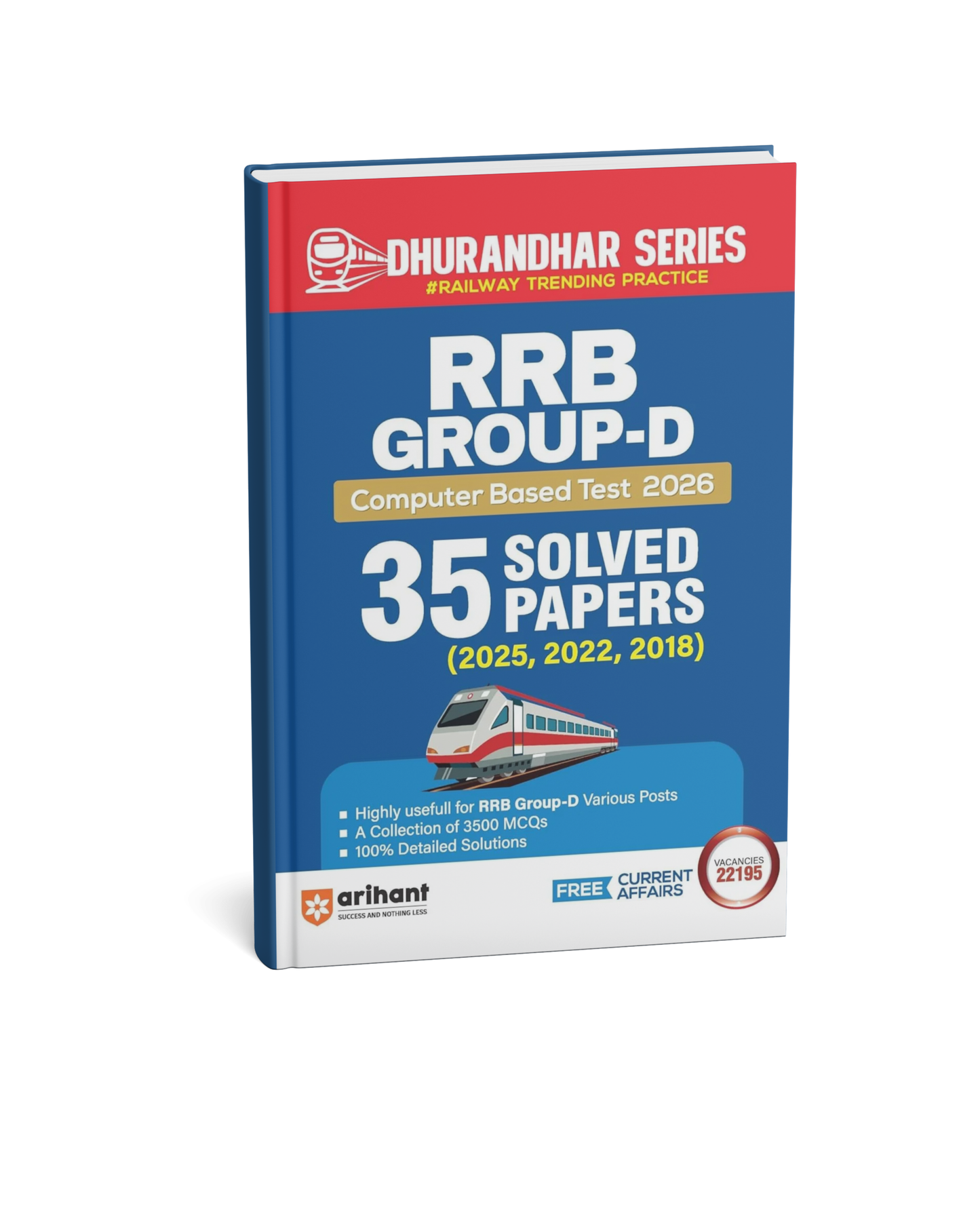 Arihant RRB Group-D Computer Based Test 2026 | 35 Solved Papers (2025, 2022, 2018) (English Medium)