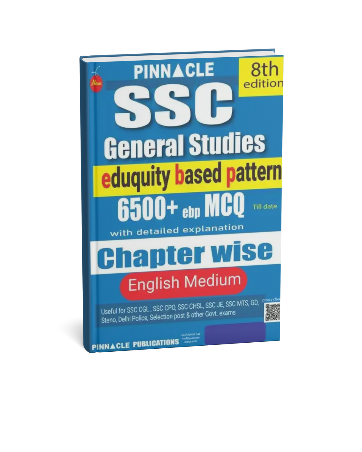 Pinnacle SSC General Studies (8th Edition) 6500+ebp MCQs Chapterwise (English Medium)
