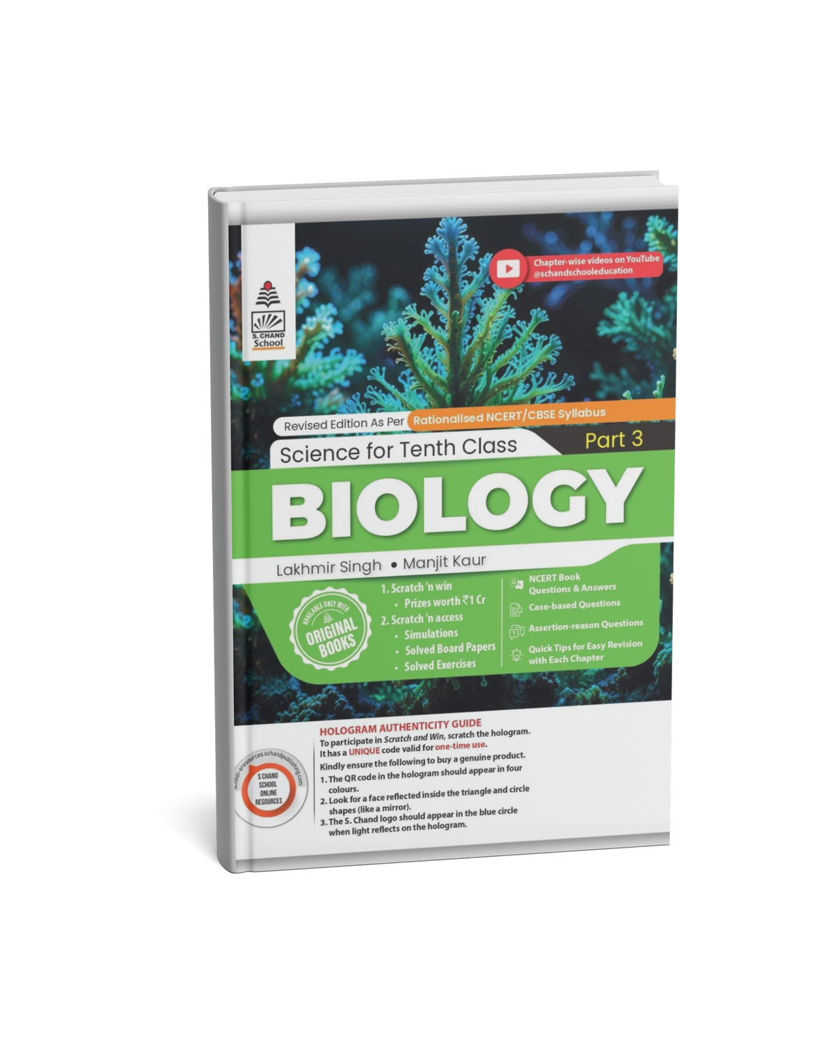 S. Chand Science for class 10th - Biology (Part 3)|2025| By Lakhmir Singh (English Medium)