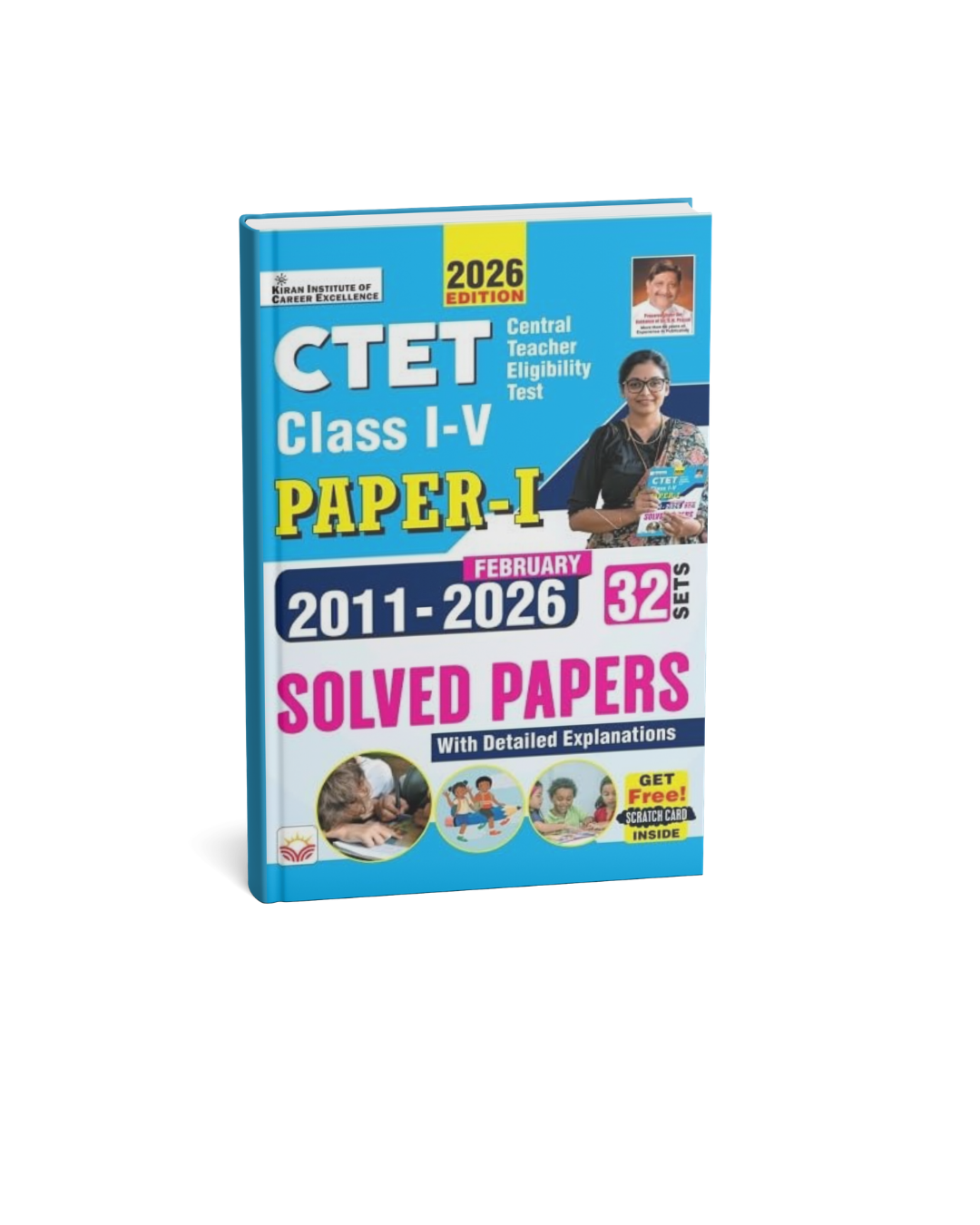 Kiran CTET Paper 1 Class 1 to 5 Solved Papers (2011-2026) 32 Sets (English Medium)