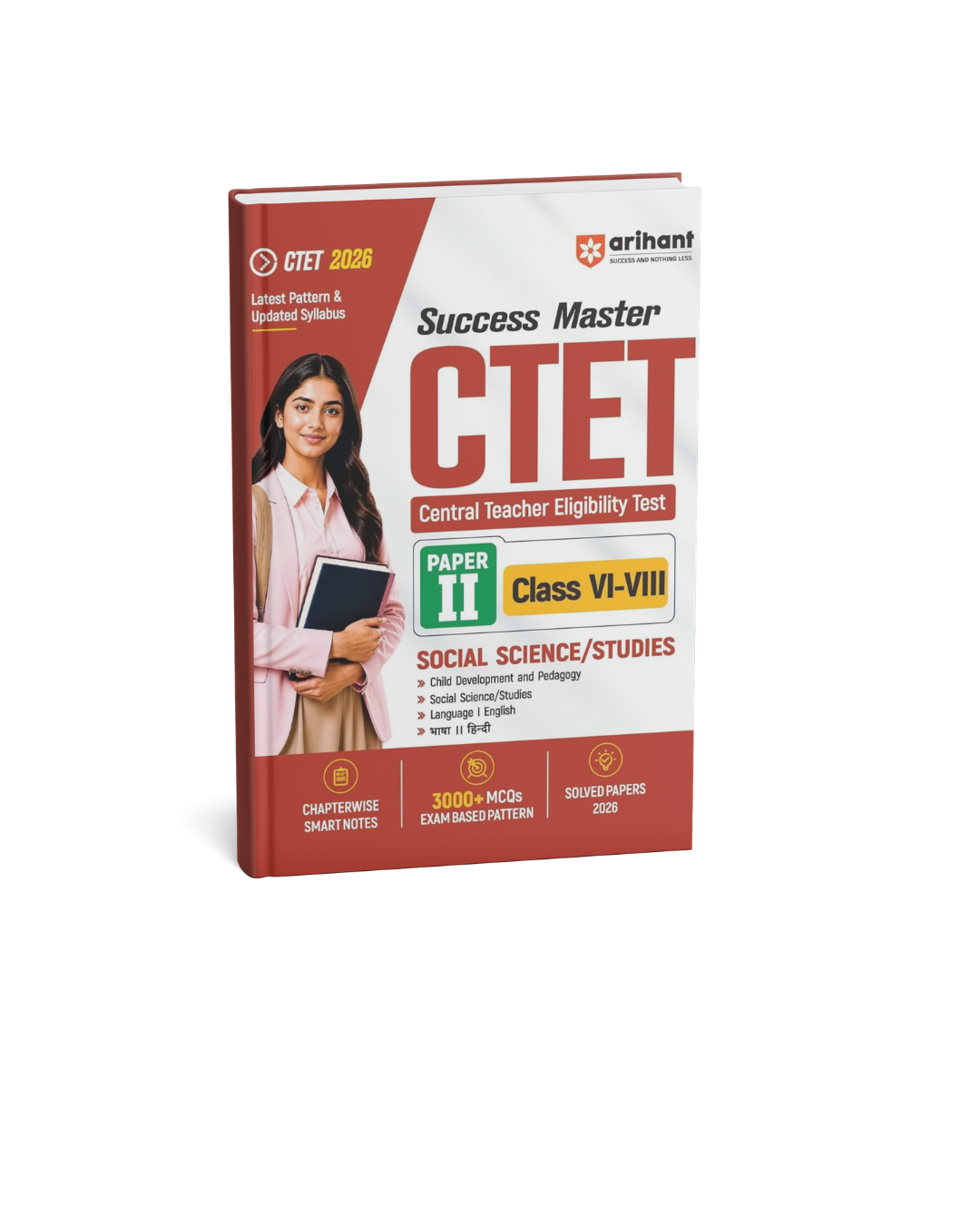 Arihant Success Master CTET (Paper-2) Class 6 to 8 Social Science / Studies Edition 2026 (English Medium)