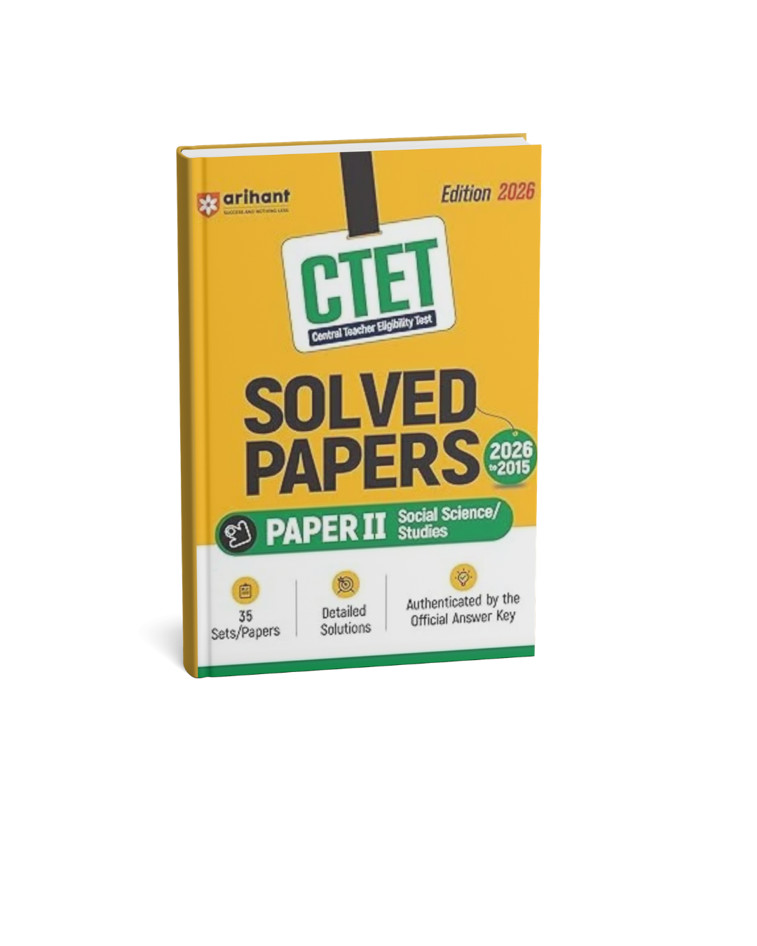 Arihant CTET Solved Papers (Paper 2) Social Science/Studies Edition 2026 (English Medium)