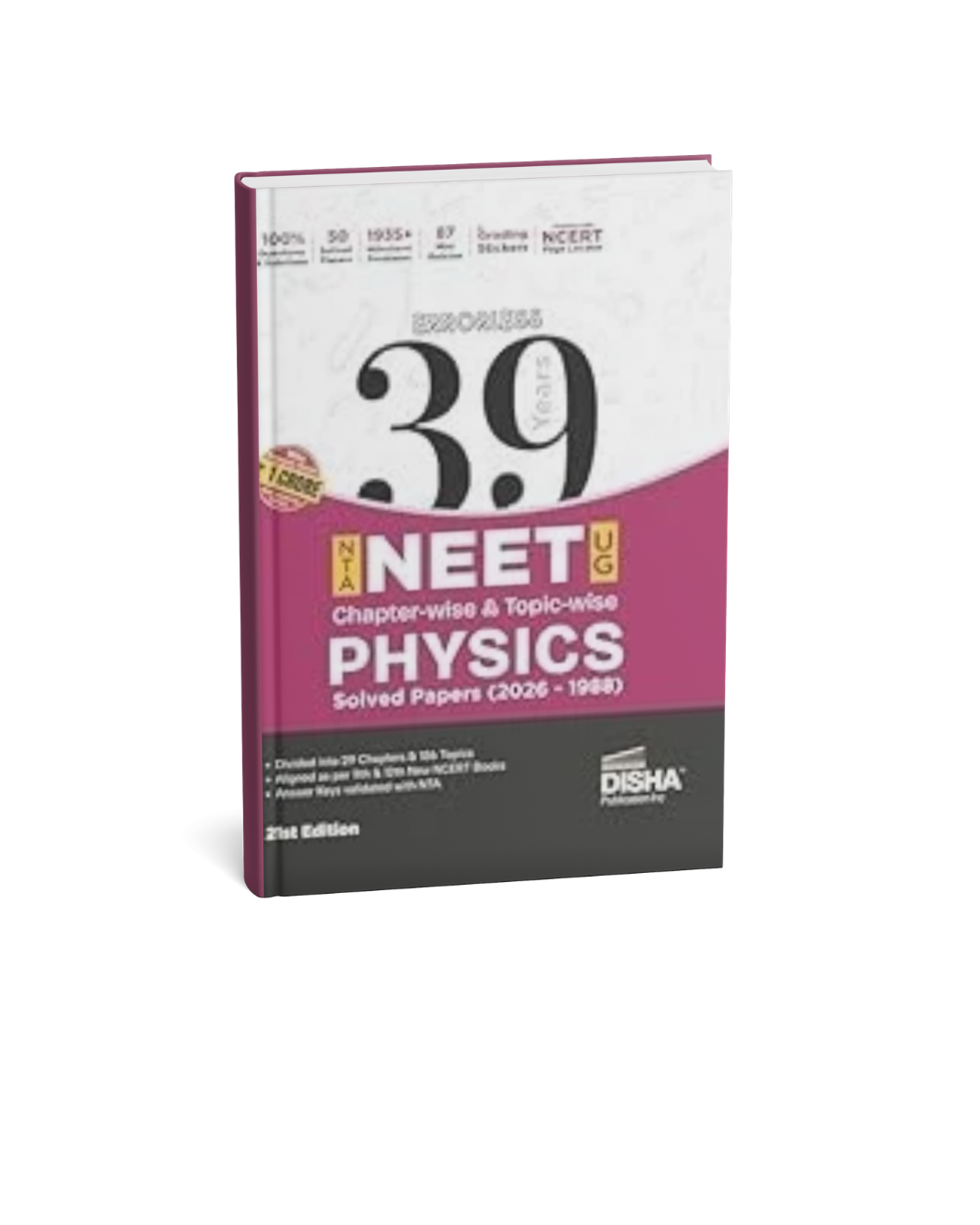 Disha Errorless 39 Years NTA NEET (UG) Chapter-wise & Topic-wise Physics (2026–1988) 21st Edition NEET 2027 (English Medium)