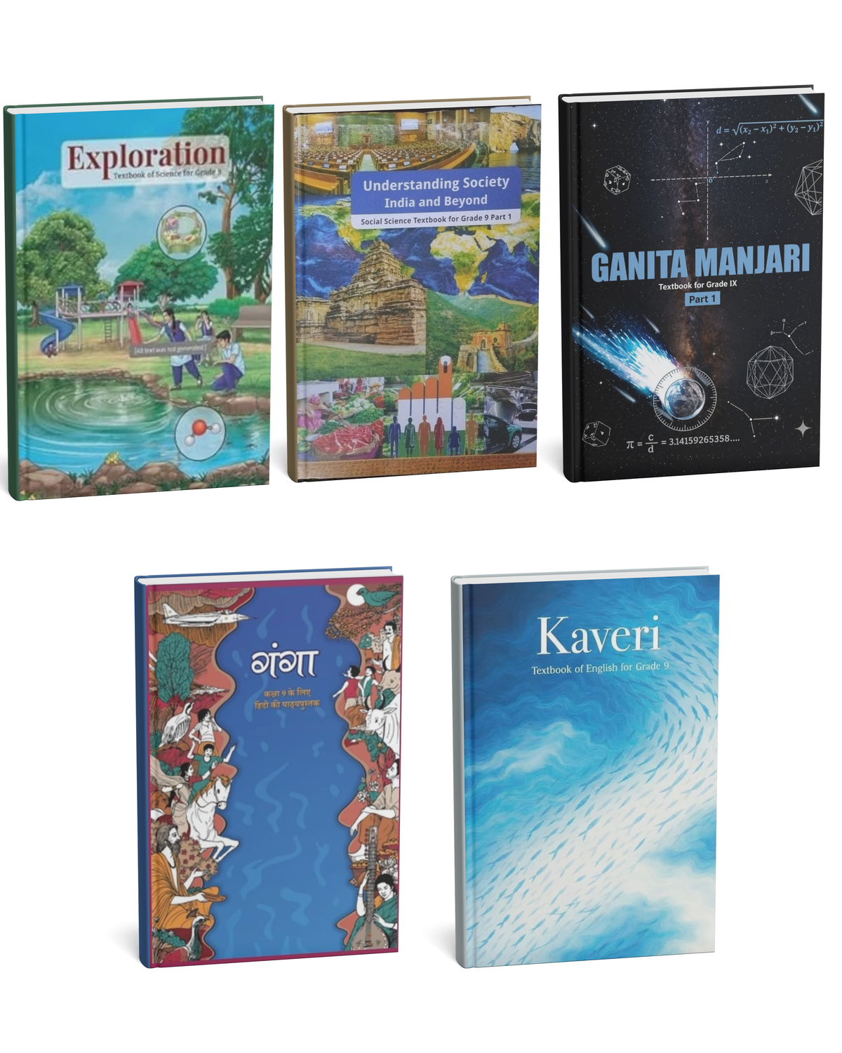 NCERT Class 9 Combo Set – Science, Social Science, Mathematics, Hindi & English Textbooks 2026 Edition