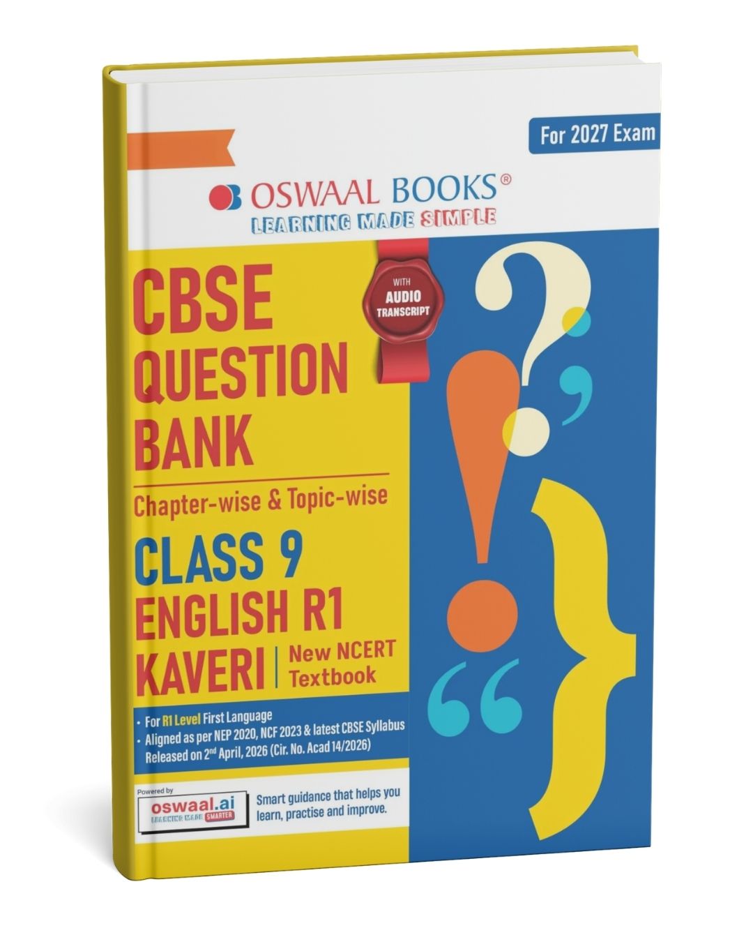 Oswaal CBSE Question Bank Class 9 English (First Flight & Moments) Chapter-wise & Topic-wise | New NCERT Latest Edition for 2026 Exam
