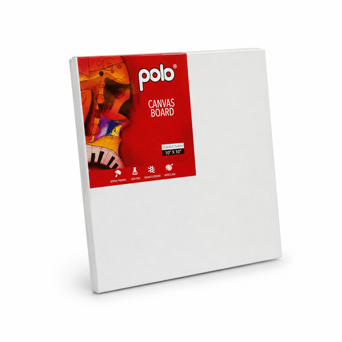 Polo Canvas Board 25.4 cm x 25.4 cm (10 x 10 Inch)