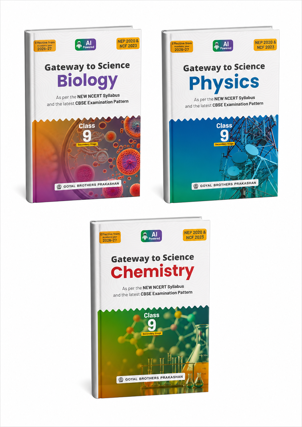 Goyal Brothers Prakashan Gateway to Science Class 9 Combo (Chemistry + Physics + Biology) 2027 Edition (English Medium) New Syllabus