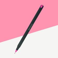 Matte Grey Ball Pen with Pink Accents Smooth Writing Pen Premium Grip Pen for School, Office & Students