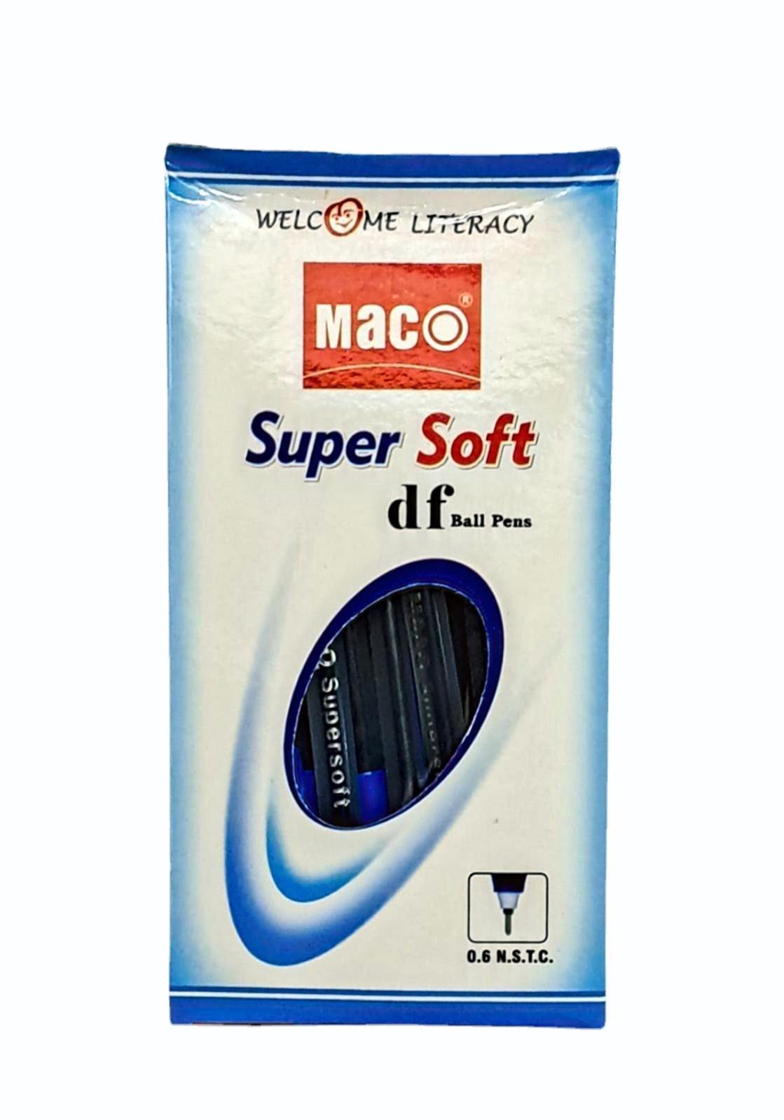 Maco Super Soft DF Red Ball Pen – Pack of 20 Pieces