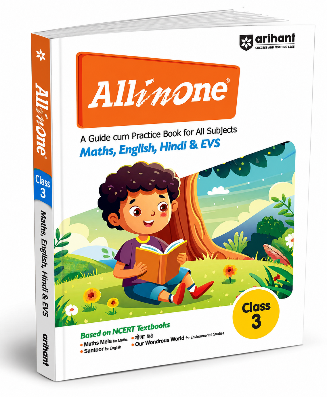 Arihant All in One Maths, English, Hindi & EVS Class 3 A Guide cum Practice Book for All Subjects (English Medium)
