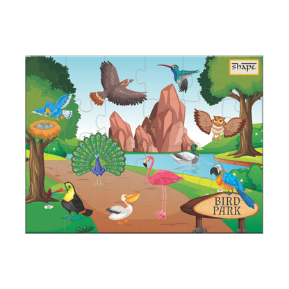 Shape Little Explorer 4-in-1 Puzzle Set Animal & Nature Jigsaw Puzzle for Kids 4 Puzzle Set
