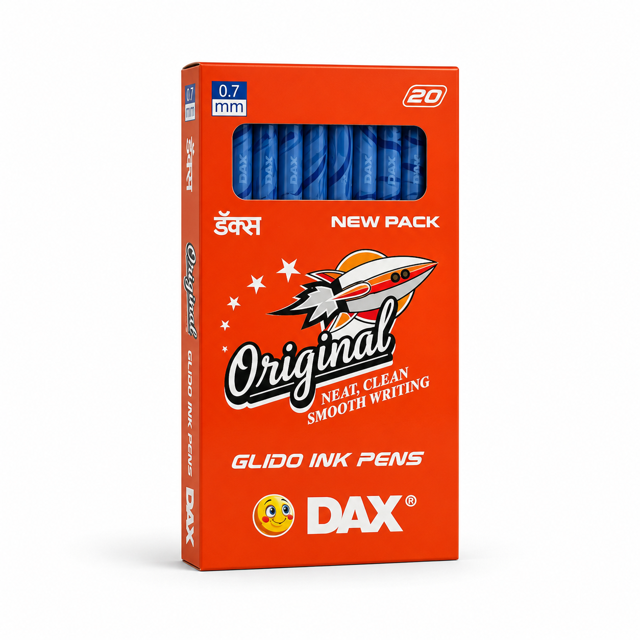 DAX Glido Ink Pens – Smooth Writing Ball Pen Set (20 Pieces)