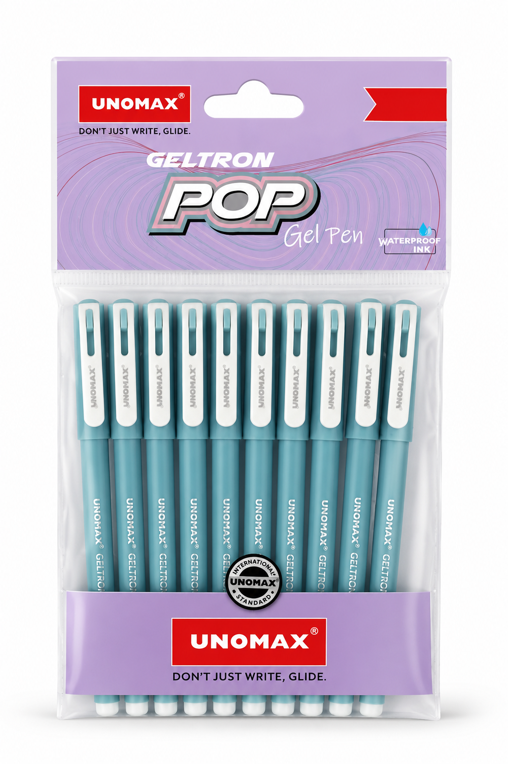 Unomax Geltron Pop Gel Pen – Pack of 10 Pieces, Smooth Gel Ink Pens