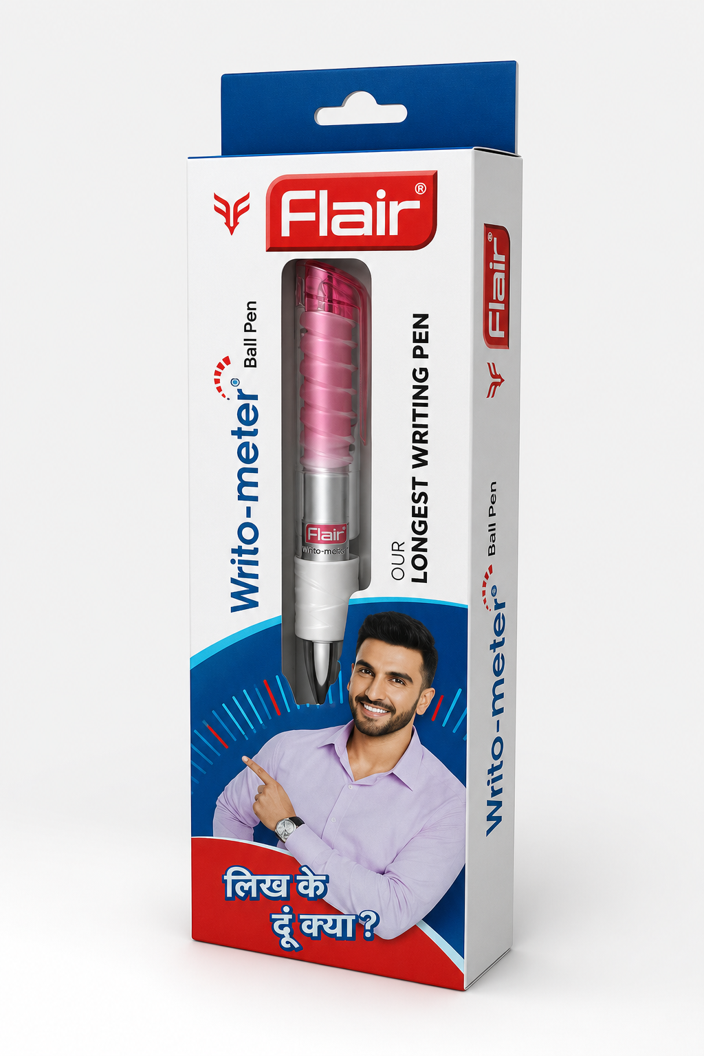 Flair Writo-Meter Ball Pen – Black Ink Smooth Writing Pen